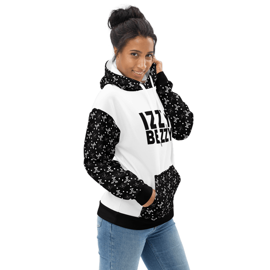 White Turbulence Hoodie - IZZY & BEZZY