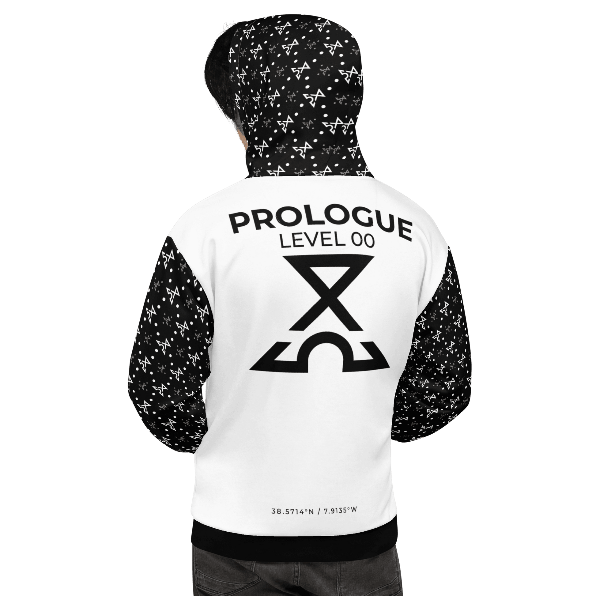 White Turbulence Hoodie - IZZY & BEZZY