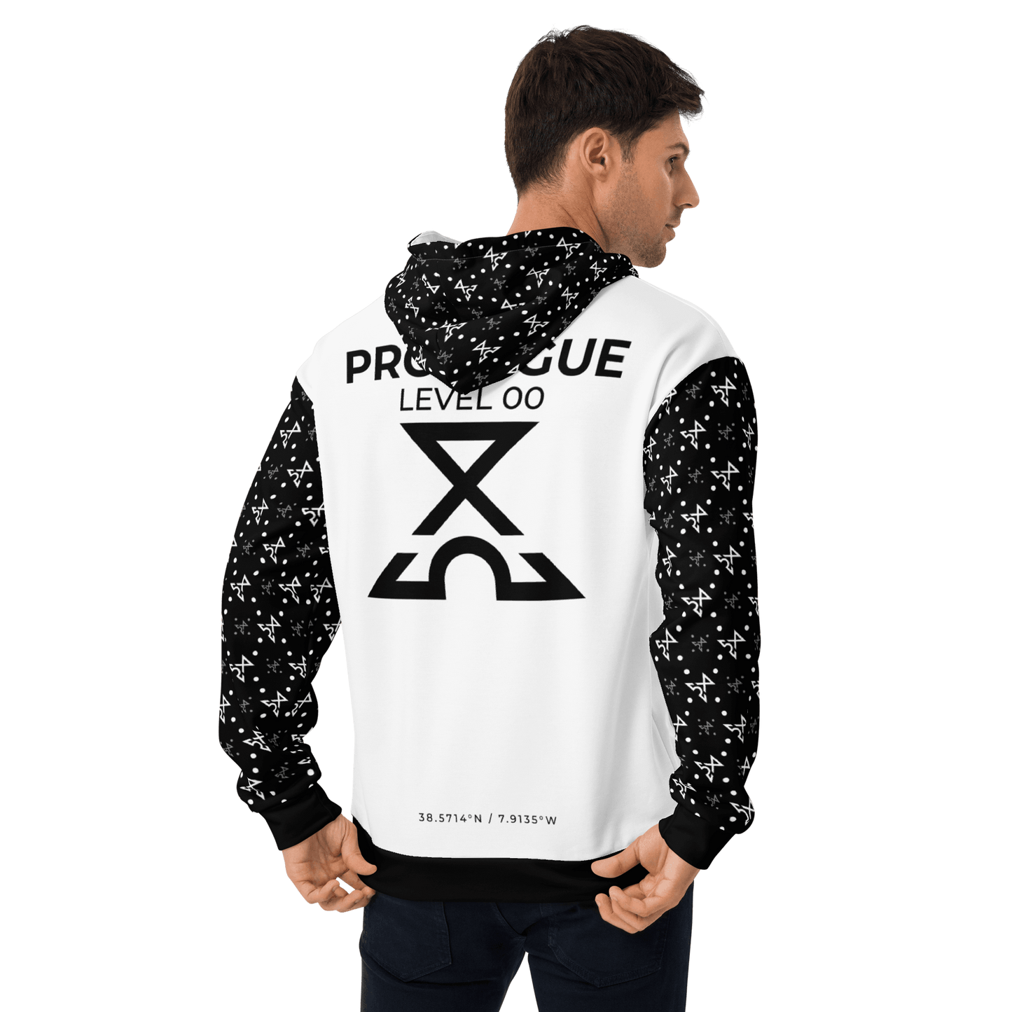 White Turbulence Hoodie - IZZY & BEZZY