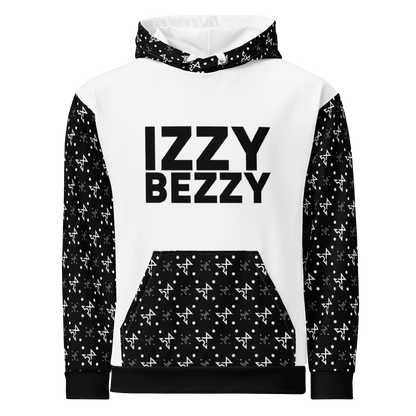 White Turbulence Hoodie - IZZY & BEZZY