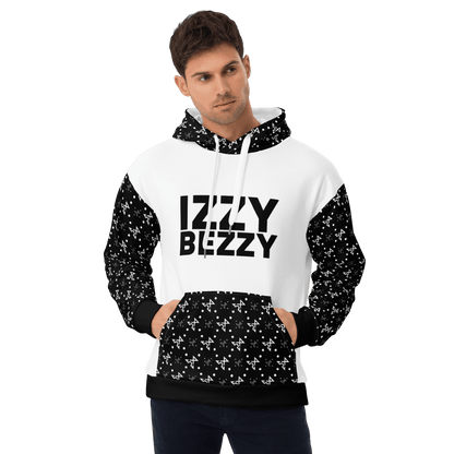 White Turbulence Hoodie - IZZY & BEZZY