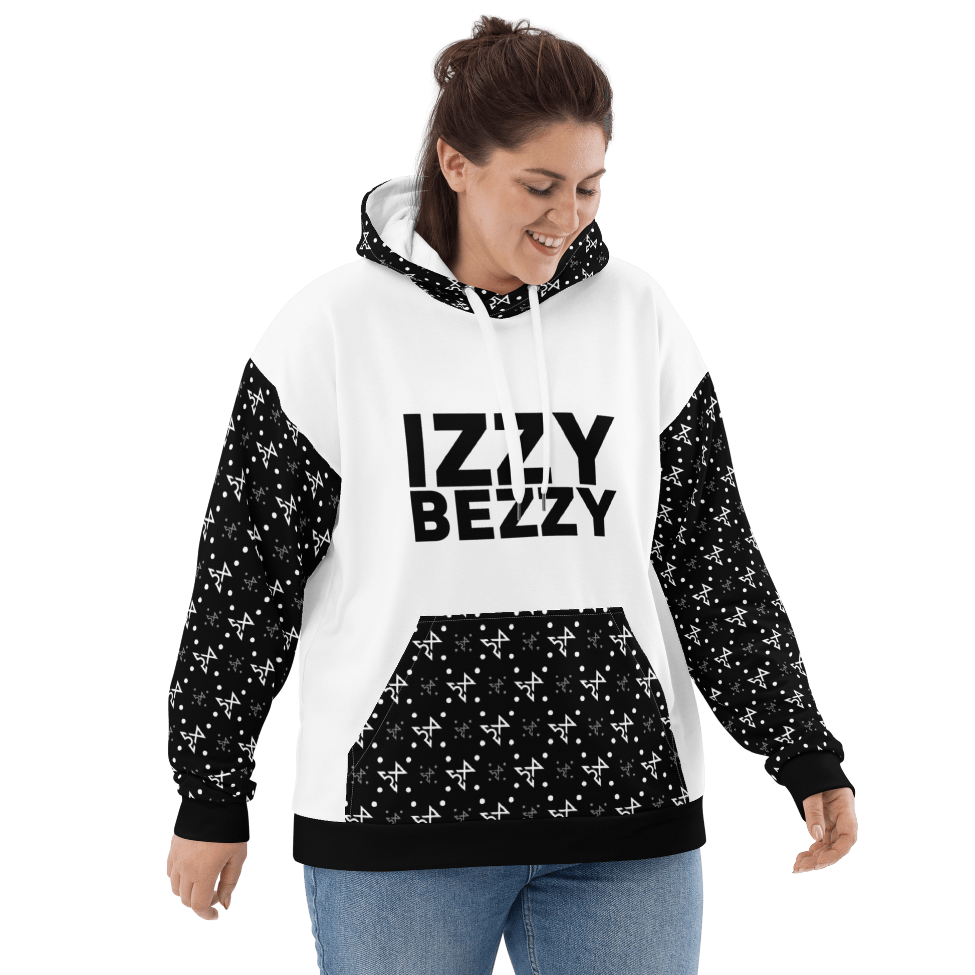 White Turbulence Hoodie - IZZY & BEZZY
