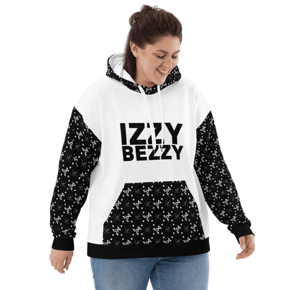 White Turbulence Hoodie - IZZY & BEZZY