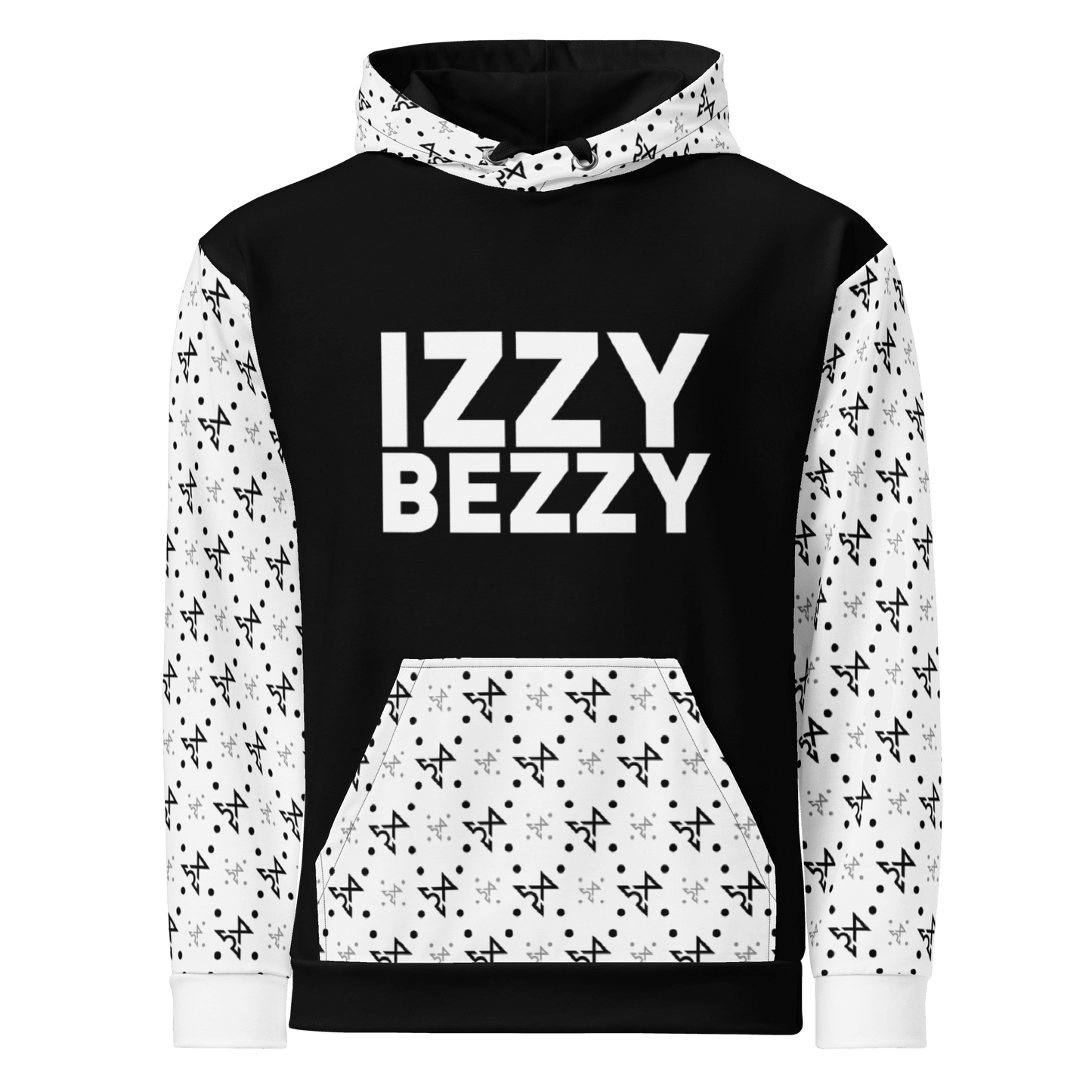 Black Turbulence Hoodie - IZZY & BEZZY