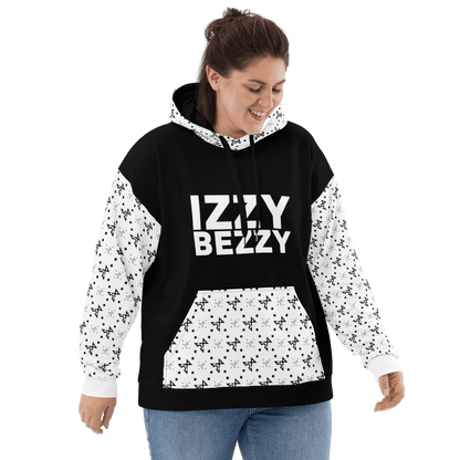 Black Turbulence Hoodie - IZZY & BEZZY