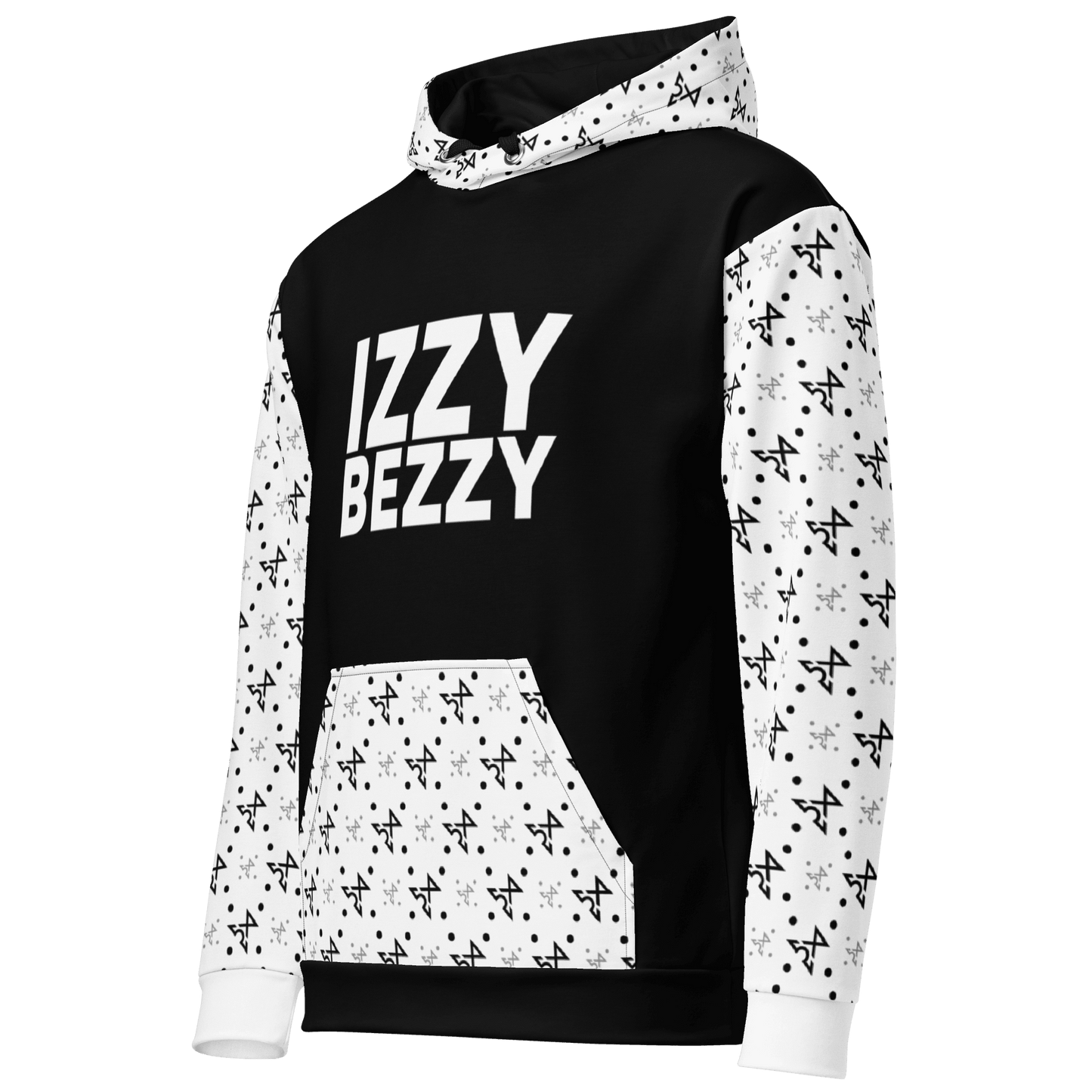 Black Turbulence Hoodie - IZZY & BEZZY